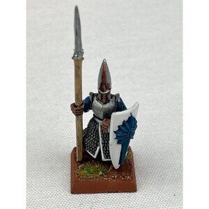 Warhammer High Elf Spearman Painted Miniature Figure Shield Spear